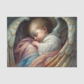 Slaap Baby Angel Wings Decoupage Tissuepapier (Voorkant)