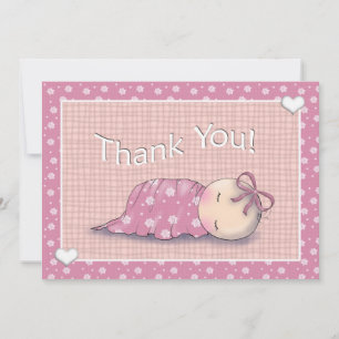 Slaap Baby Baby Shower Overeenkomstige Dankkaarten Bedankkaart