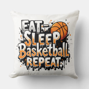 Slaap basketbal bij het eten kussen