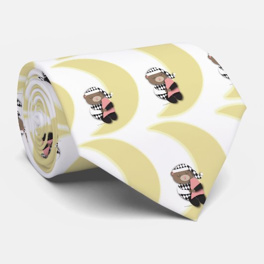 Slaap Beer Tegel Stropdas (Opgerold)