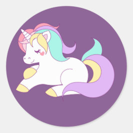 Slaap eenhoorn sticker