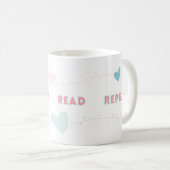 Slaap Eet Lees Herhaal Mok (Voorkant rechts)