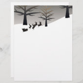 Slaap- en boomSihouette van de kerstman (Voorkant / Achterkant)