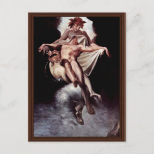 Slaap en dood brengen Sarpedon van Lycia weg door Briefkaart