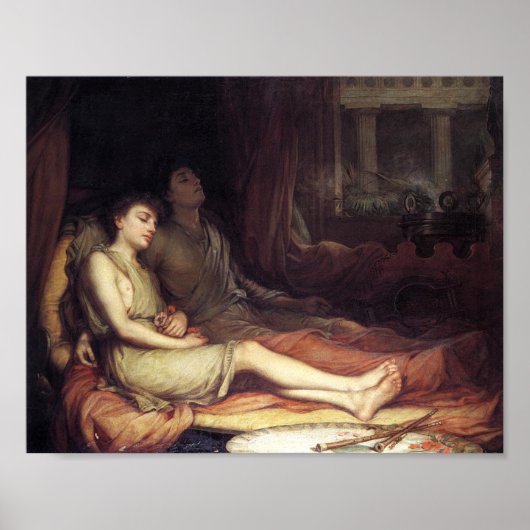 Slaap en zijn halfbroer Dood (Droefenis) Poster (Voorkant)