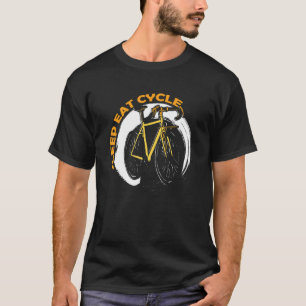 Slaap-etcyclus MTB BMX-fiets Freestyle-cyclus T-shirt