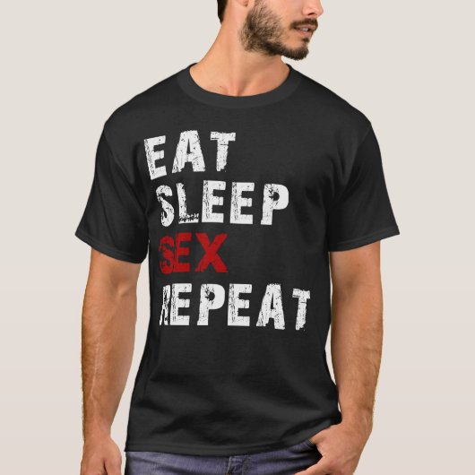 slaap eten x t-shirt (Voorkant)
