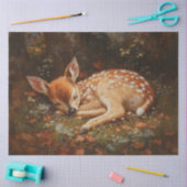 Slaap Fawn Herten Schilderen Decoupage Tissuepapier (Craft)