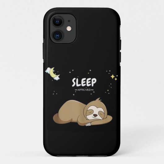 Slaap goedgekeurde luiaard - Slaapkleding - Slaap Case-Mate iPhone Case (Achterkant)