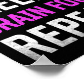 Slaap Hersenen Voor Herhaal Fibromyalgie Bewustzij Poster (Hoek)