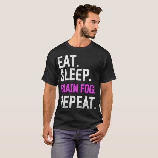 Slaap Hersenen Voor Herhaal Fibromyalgie Bewustzij T-shirt (Voorkant volledig)