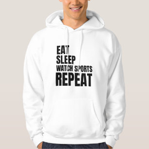slaap-horlogesporten herhalen hoodie