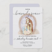 Slaap in de Hemelse Vrede Kerstmis Kaart (Voorkant / Achterkant)