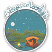 Slaap in de Moonlight Sticker (Voorkant)