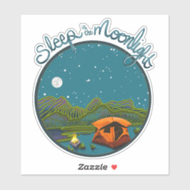 Slaap in de Moonlight Sticker