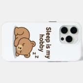 Slaap is mijn hobby - Schattigee Cartoon Beer ontw Case-Mate iPhone Case (Achterkant (horizontaal))