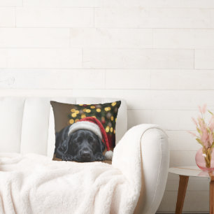 Slaap Kerst Zwarte Labrador Retriever Kussen