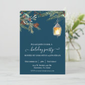 Slaap kerstwinterpil tijdens feestdag kaart (Staand voorkant)