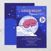 Slaap lekker Pyjama Feest Kaart (Voorkant / Achterkant)