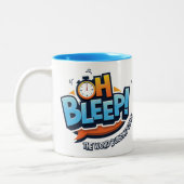 Slaap! Logo Mok tweetonblauw (Links)