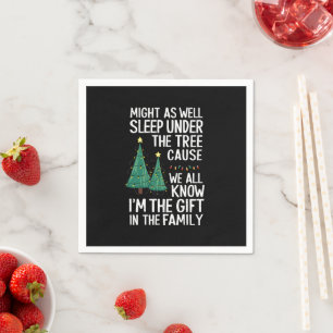 Slaap Maar Onder De Boom Kerstcadeau Servet