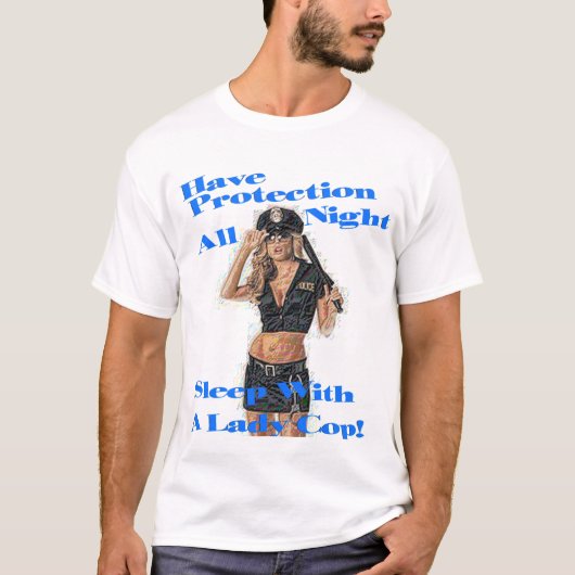 Slaap met een Cop (Lady) T-shirt (Voorkant)