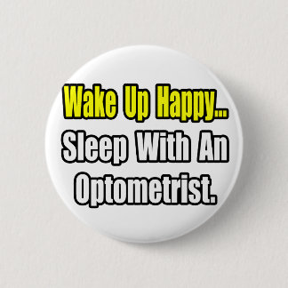 Slaap met een optometrist ronde button 5,7 cm