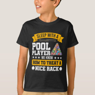Slaap met een poolspeler - Funny Pool Player Billi T-shirt