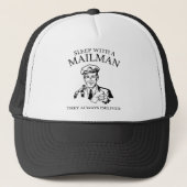 Slaap met een postbode. Ze leveren altijd. Trucker Pet (Voorkant)