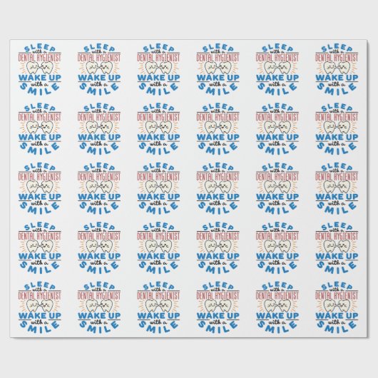 Slaap met een tandheelkundige Wake Up met een glim Cadeaupapier (Vlak)