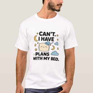 Slaap Muts Kussen T-Shirt – Gezellige Slaap Vibes