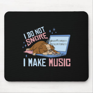 Slaap Niet Ik Maak Muziek Bulldog Slaap Nacken Ti Muismat