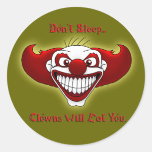 Slaap niet... ronde sticker