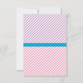 Slaap onder de helft slaap over de regenboog bedankkaart (Achterkant)