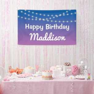 Slaap onder de helft Slaap over Lichten Party Spandoek