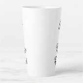 Slaap op Verpleegkundige Herhaal Trendy Latte Mok (Voorkant)