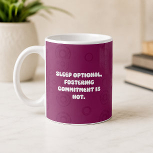 Slaap Optionele Pleegzorg Verbintenis Ouder Leven Koffiemok