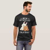 Slaap-pyjama Nightdress Rabbit Beer T-shirt (Voorkant volledig)