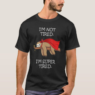 Slaap pyjama's nachtjapon super luiaard t-shirt