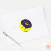 Slaap strak, Man in de maan Ronde Sticker (Envelop)