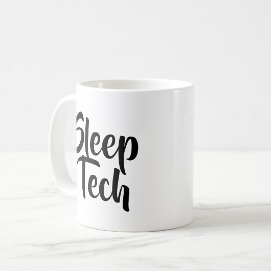 Slaap Tech Technologist Mok cadeau voor kliniegesc (Voorkant links)