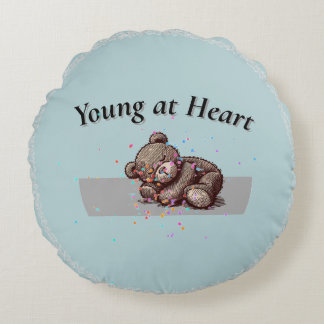 Slaap Teddybeer Ronde Kussen