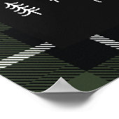 Slaap tot kerst moderne, minimalistische boerderij poster (Hoek)