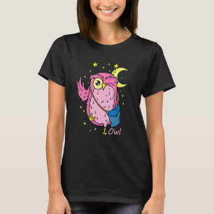 Slaap Type Nerdy Uil Nachtelijke Uil T-shirt