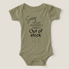 Slaap uitverkochte T-shirt babybody