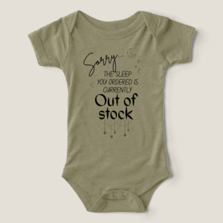 Slaap uitverkochte T-shirt babybody