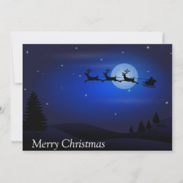 Slaap van de prettige kerstman feestdagenkaart