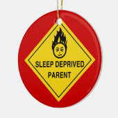 Slaapafhankelijke ouder keramisch ornament (Links)