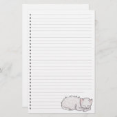 Slaapbakkerij met Kat Briefpapier (Voorkant / Achterkant)