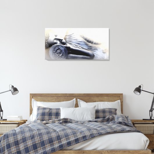 Slaapboeddha II Canvas Afdruk (Insitu (Slaapkamer))